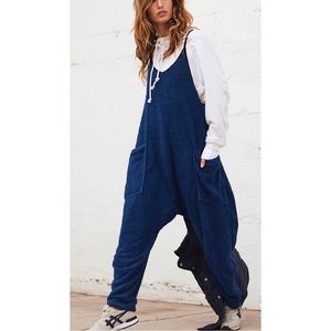 Free People Blue Jumpsuit